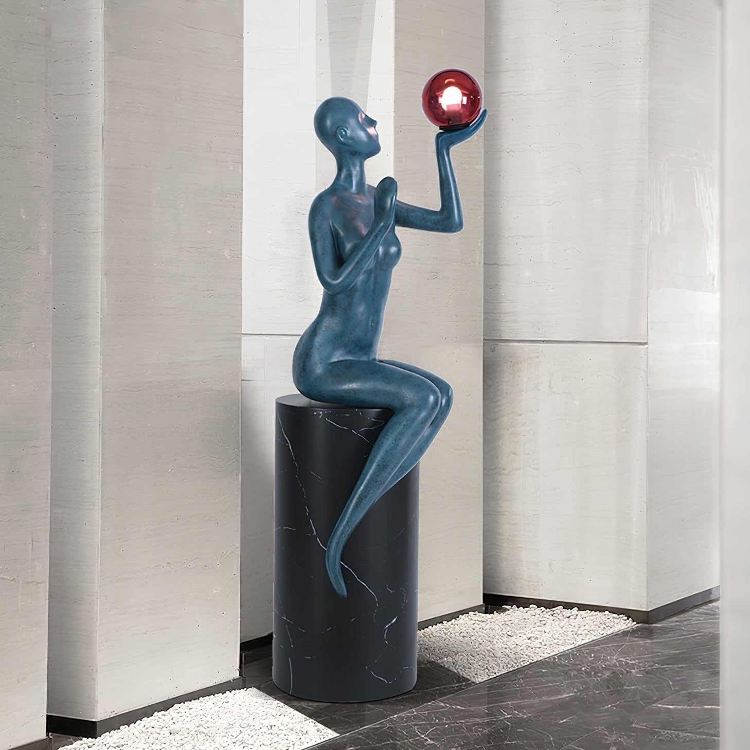 Myron Sculpture Floor Lamp - Loonglight
