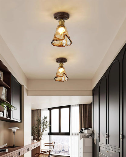 Nalia Amber Ceiling Light - Loonglight