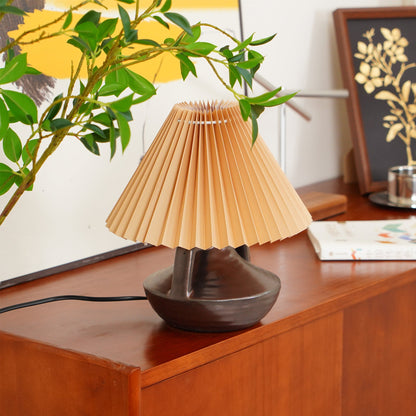 Navia Pleated Table Lamp - Loonglight