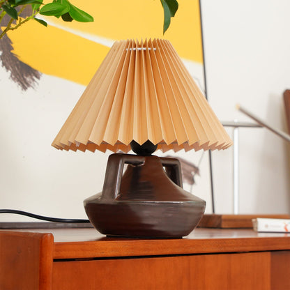 Navia Pleated Table Lamp - Loonglight