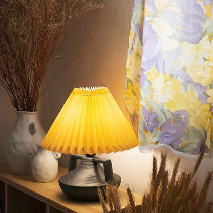 Navia Pleated Table Lamp - Loonglight