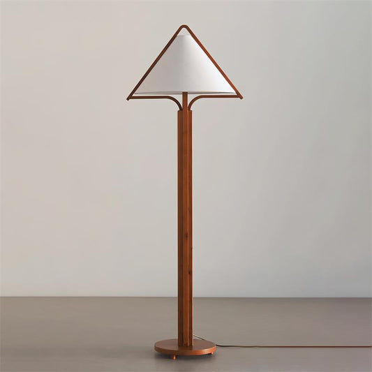 Nazia Triangle Wood Floor Lamp - Loonglight