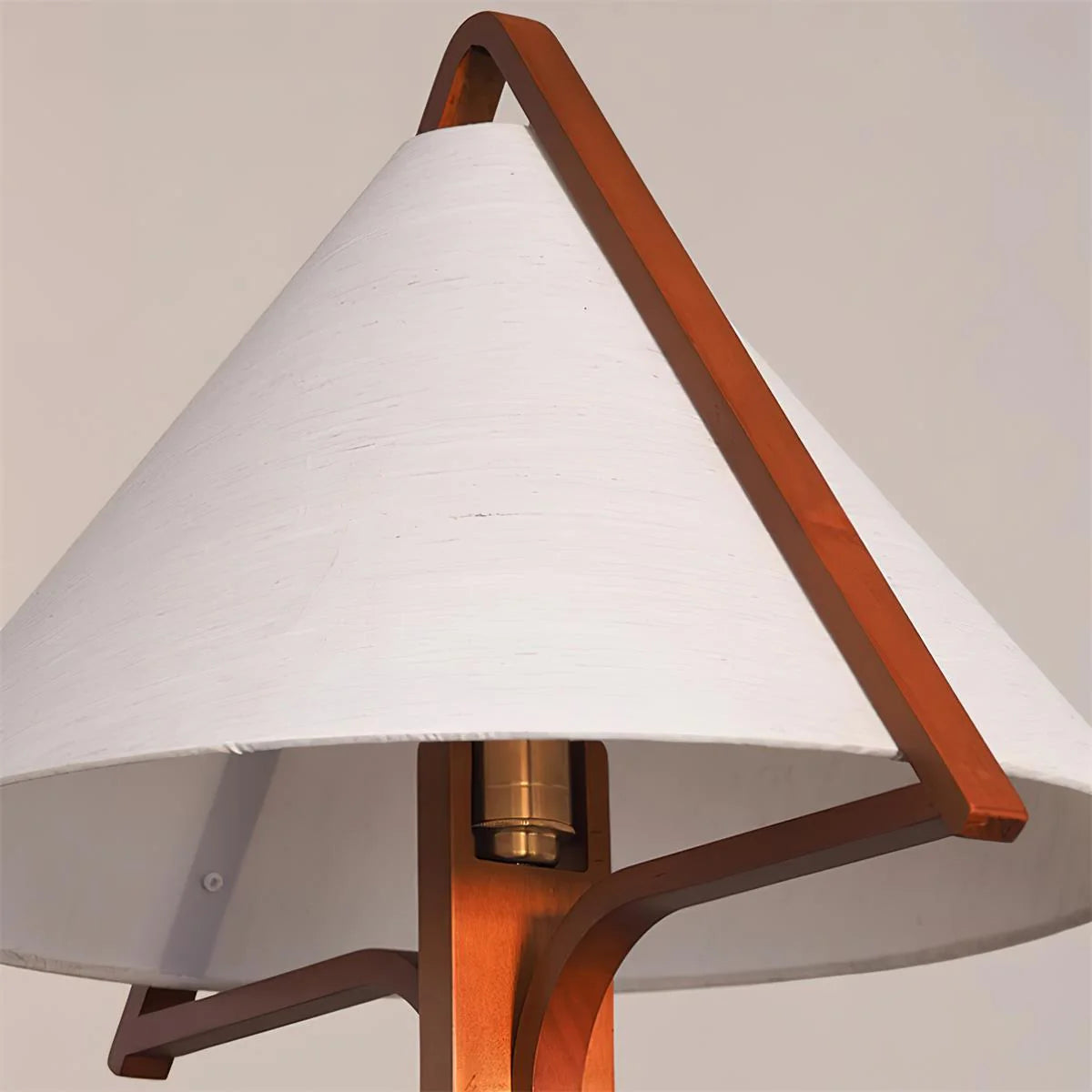 Nazia Triangle Wood Floor Lamp - Loonglight