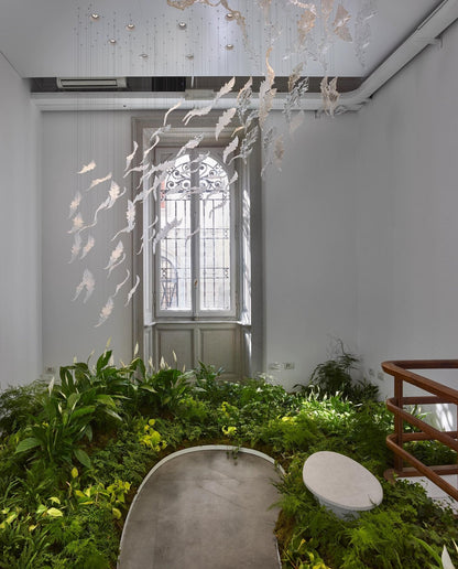 Nectar Glass Leaf Chandelier - Loonglight