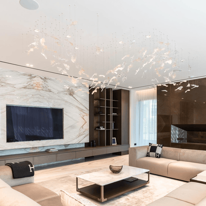 Nectar Glass Leaf Chandelier - Loonglight