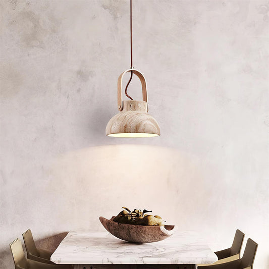 Nissa Travertine Pendant Light - Loonglight