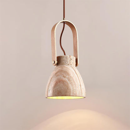 Nissa Travertine Pendant Light - Loonglight