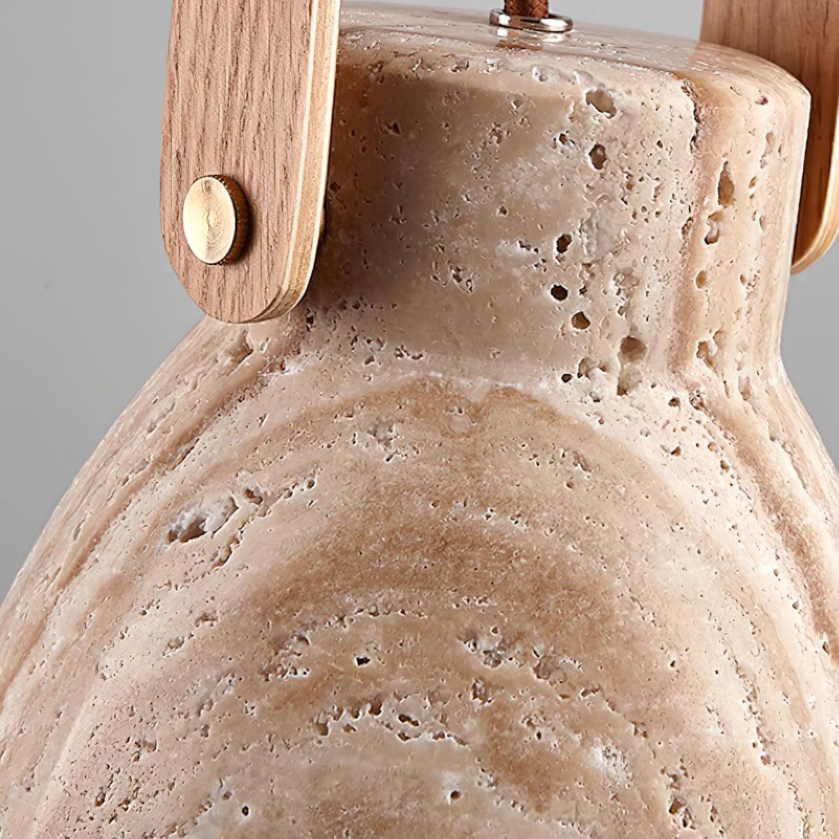 Nissa Travertine Pendant Light - Loonglight