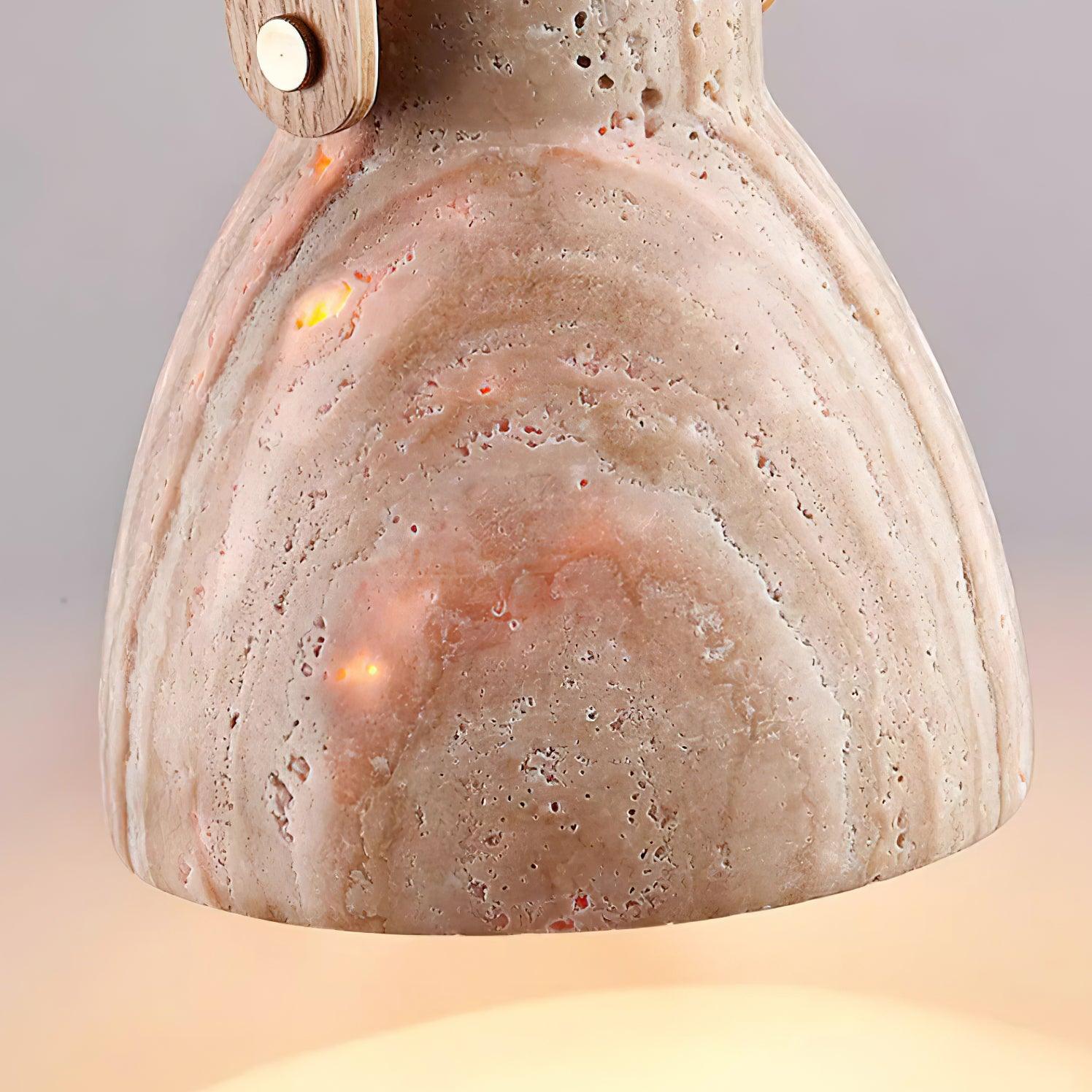 Nissa Travertine Pendant Light - Loonglight