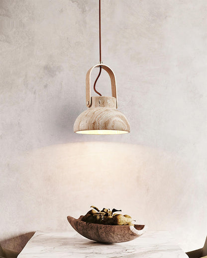 Nissa Travertine Pendant Light - Loonglight
