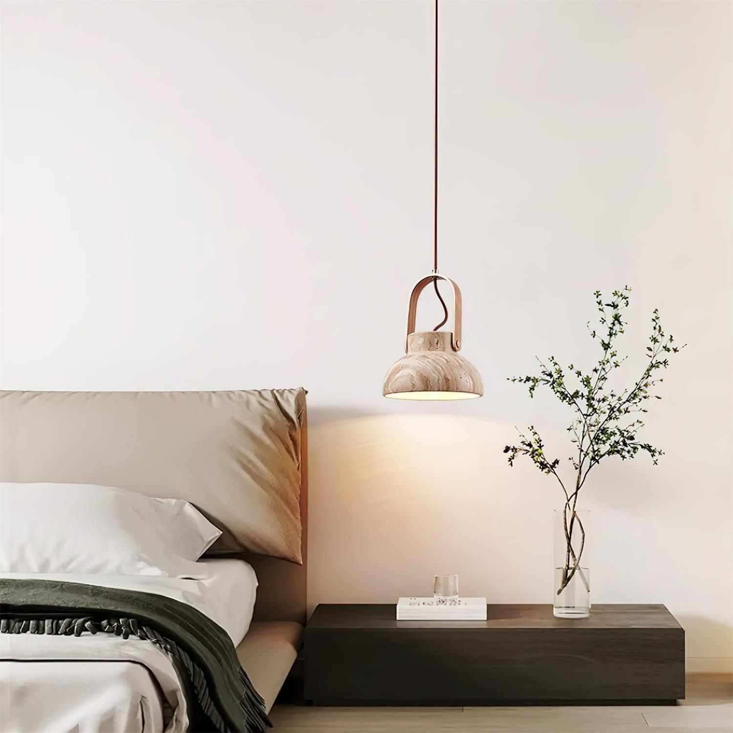 Nissa Travertine Pendant Light - Loonglight
