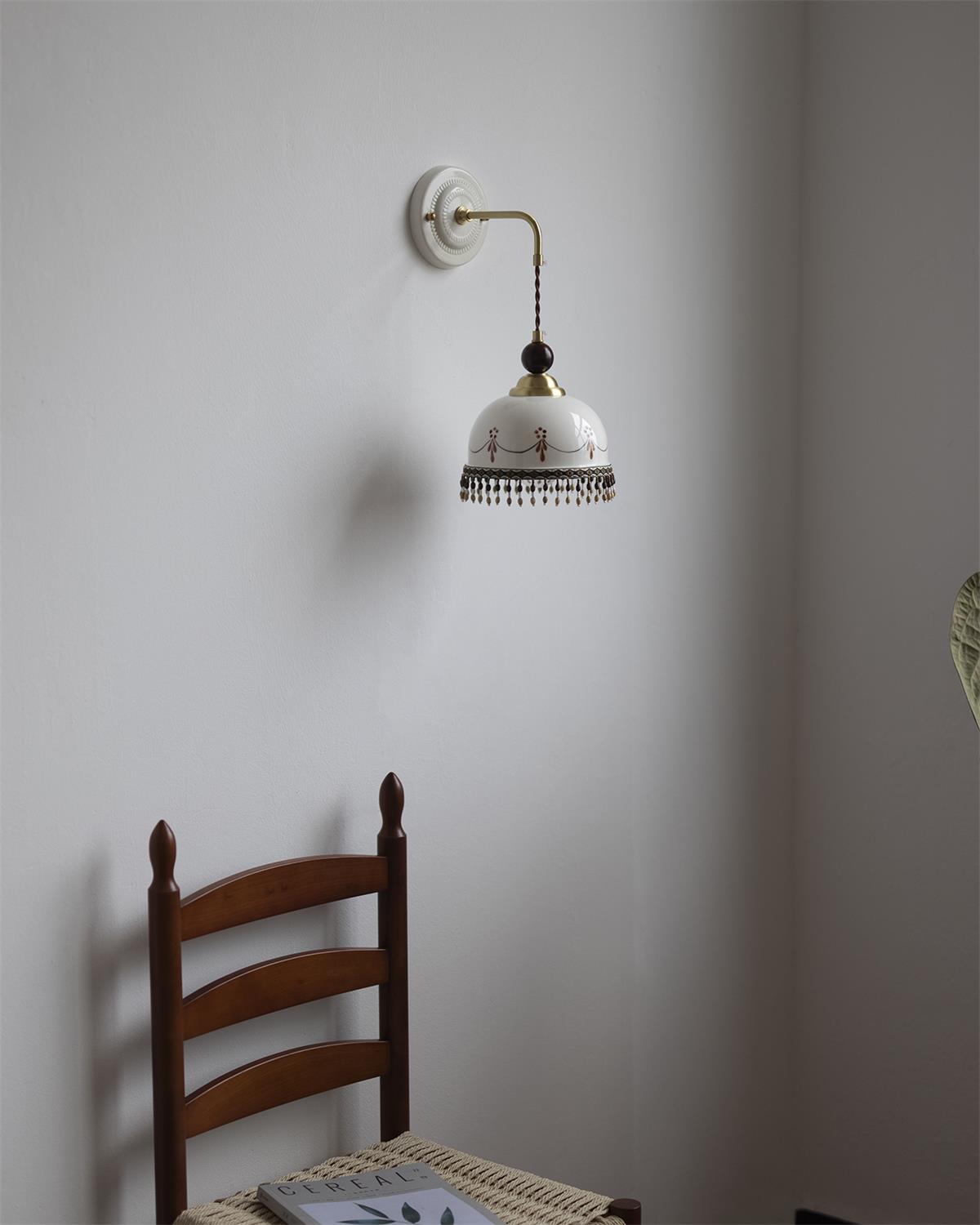 Vintage Ceramic Wall Lamp - Loonglight