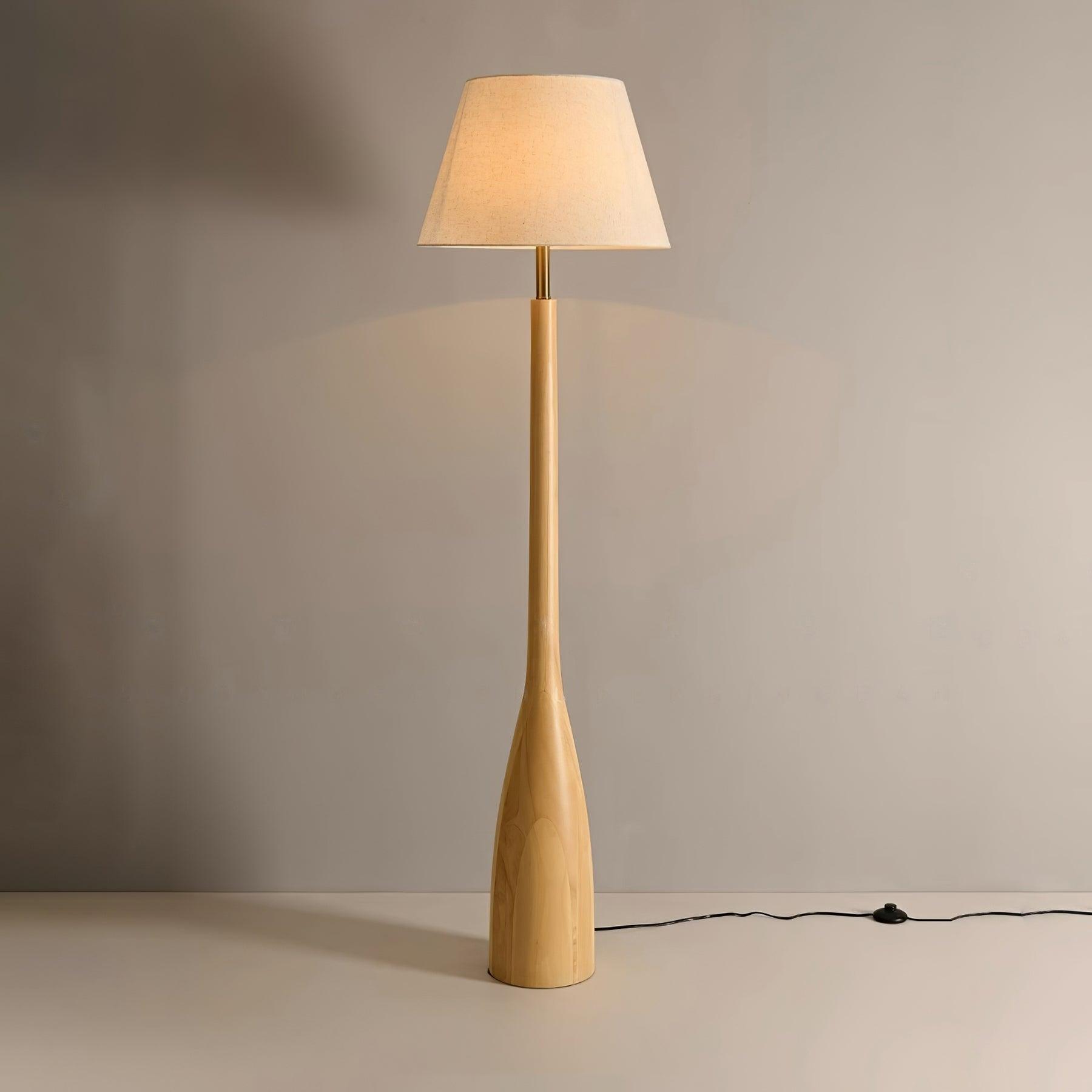 Nora Wood Floor Lamp - Loonglight