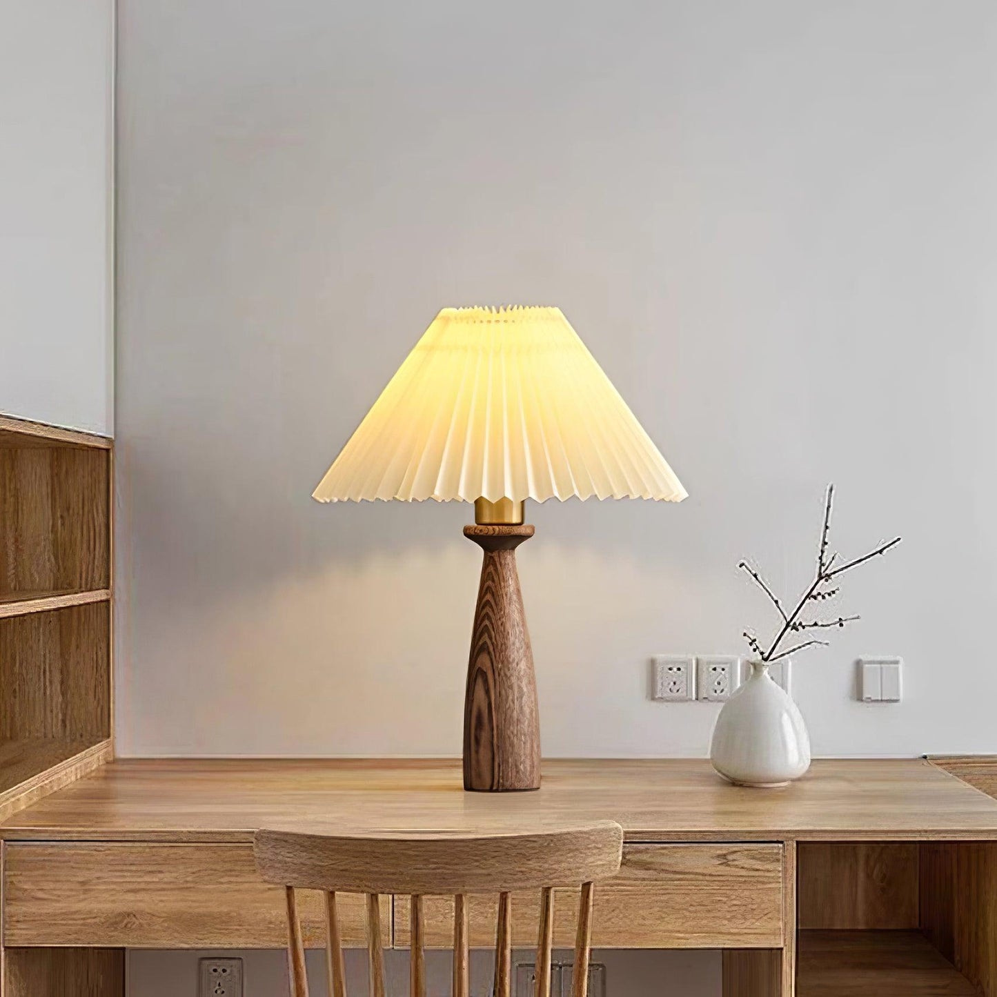 Nora Wood Table Light - Loonglight
