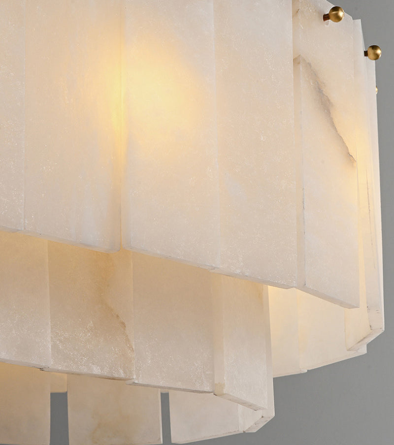 Nordic Long Alabaster Chandelier - Loonglight