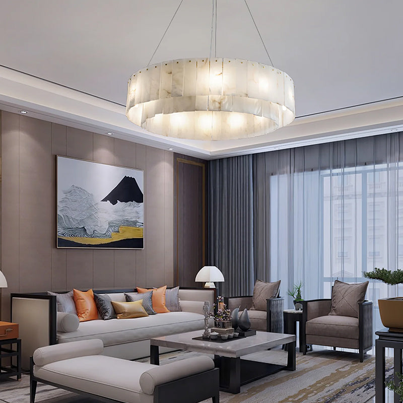Nordic Alabaster Chandelier - Loonglight