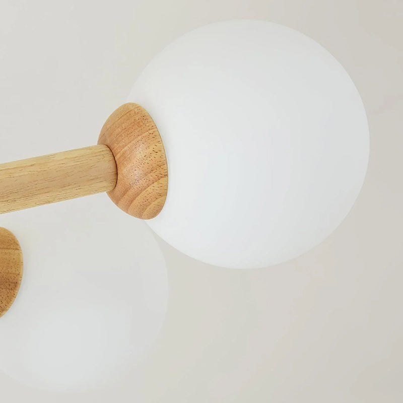 Scandi Natural Globe Chandelier - Loonglight