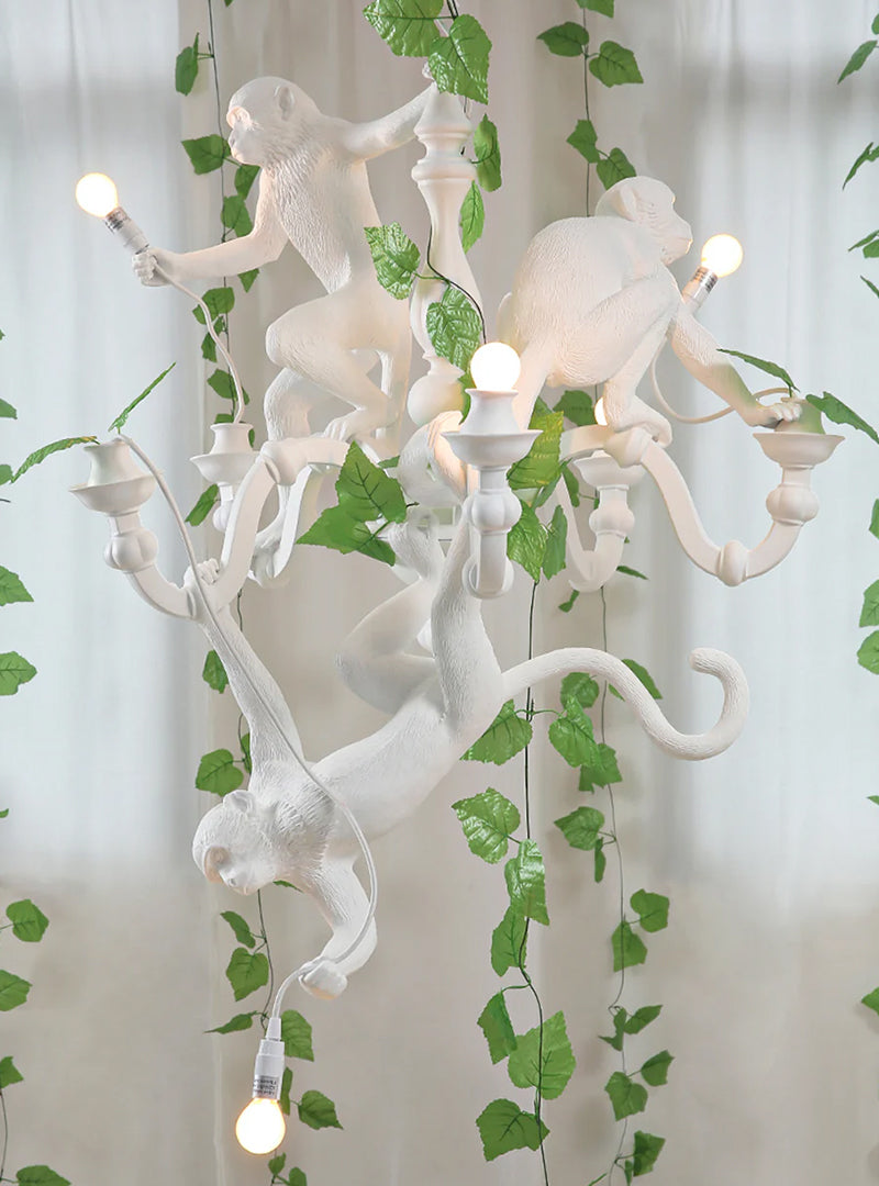 Climbing Monkey Chandelier - Loonglight