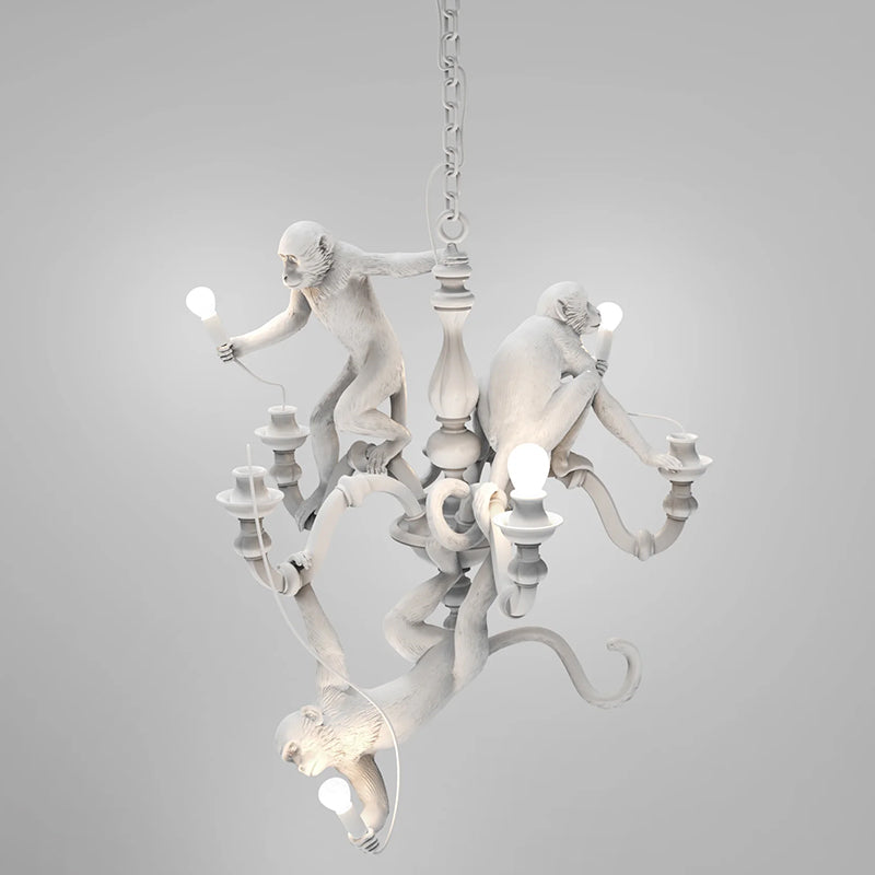 Climbing Monkey Chandelier - Loonglight
