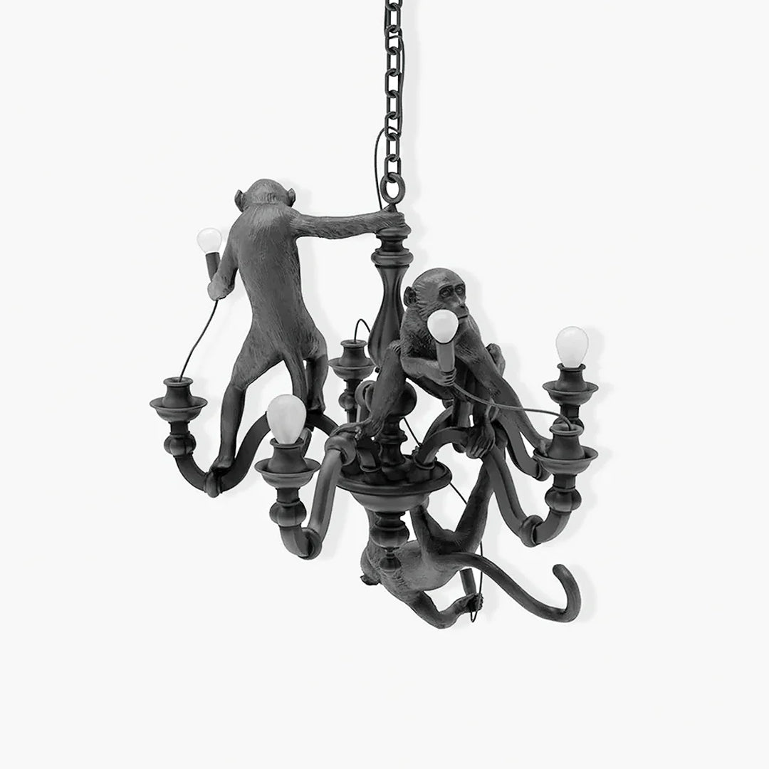 Climbing Monkey Chandelier - Loonglight