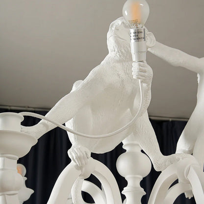 Climbing Monkey Chandelier - Loonglight