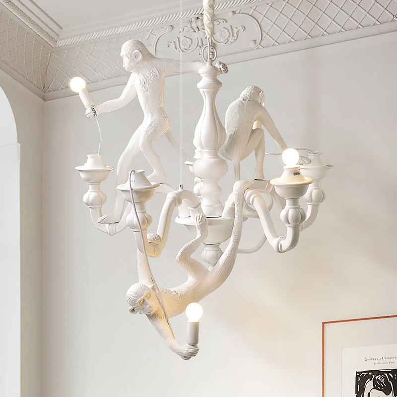 Climbing Monkey Chandelier - Loonglight