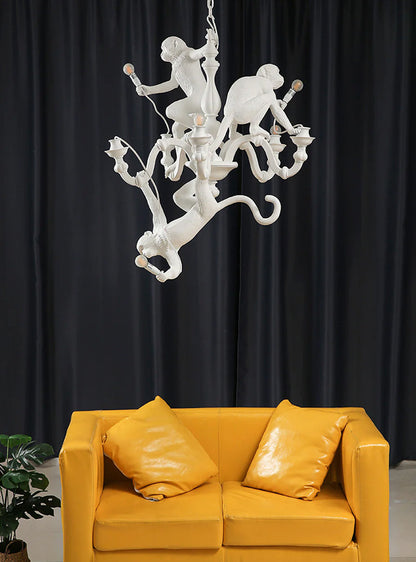 Climbing Monkey Chandelier - Loonglight