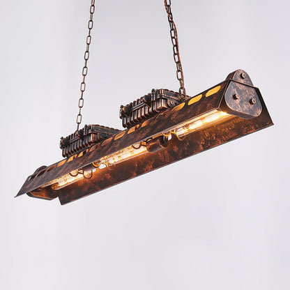 Old Industrial Chandelier - Loonglight