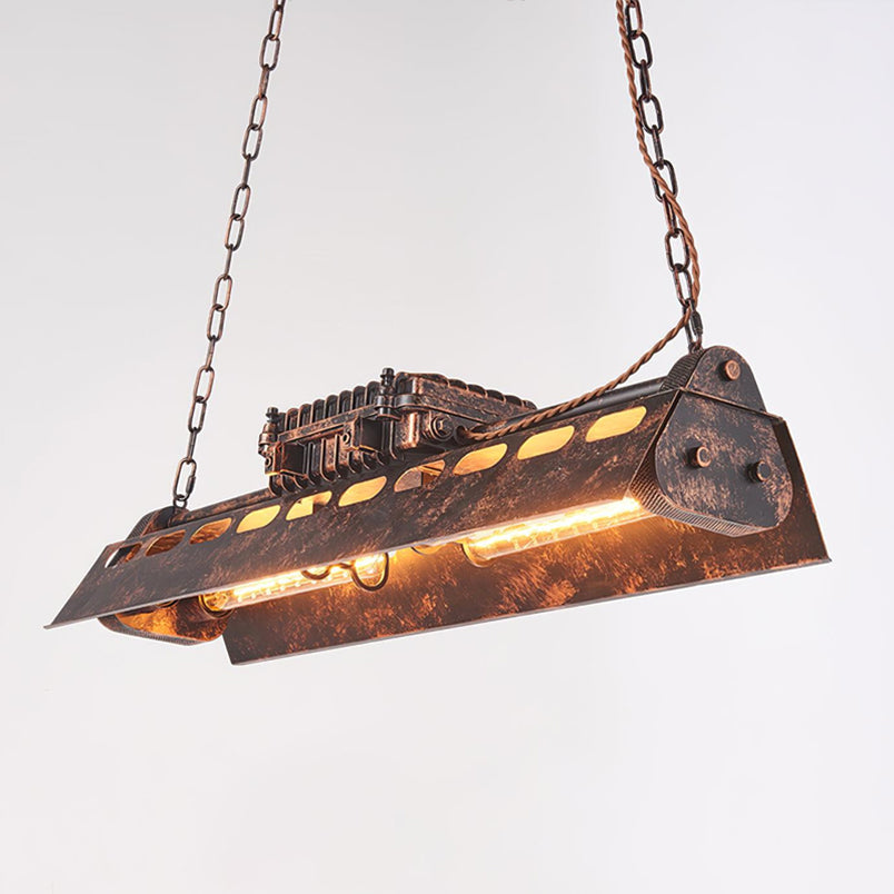 Old Industrial Chandelier - Loonglight