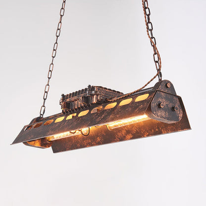 Old Industrial Chandelier - Loonglight