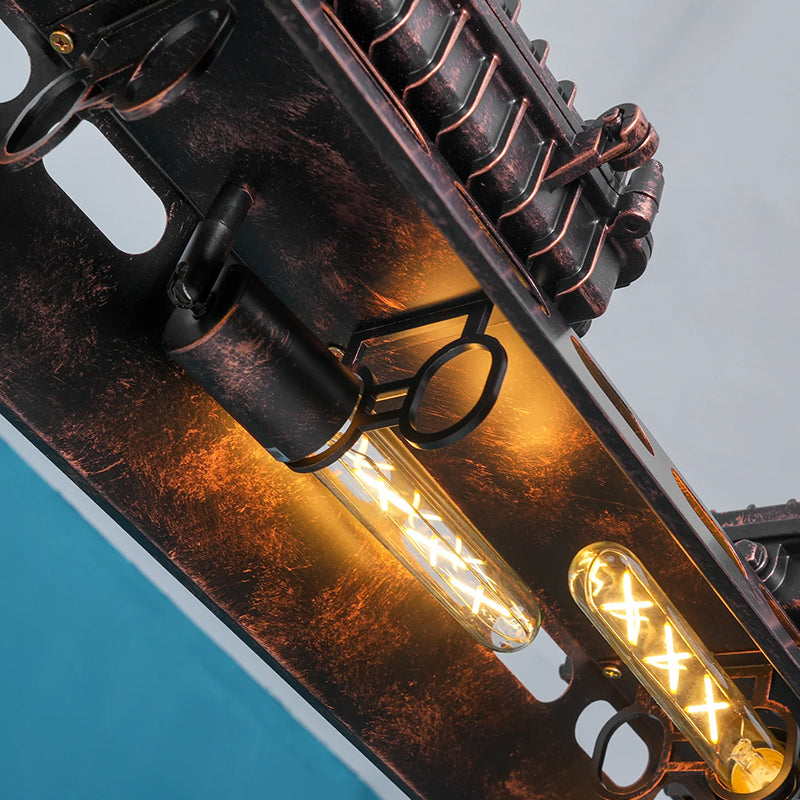 Old Industrial Chandelier - Loonglight