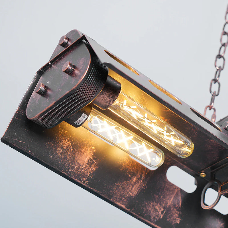 Old Industrial Chandelier - Loonglight