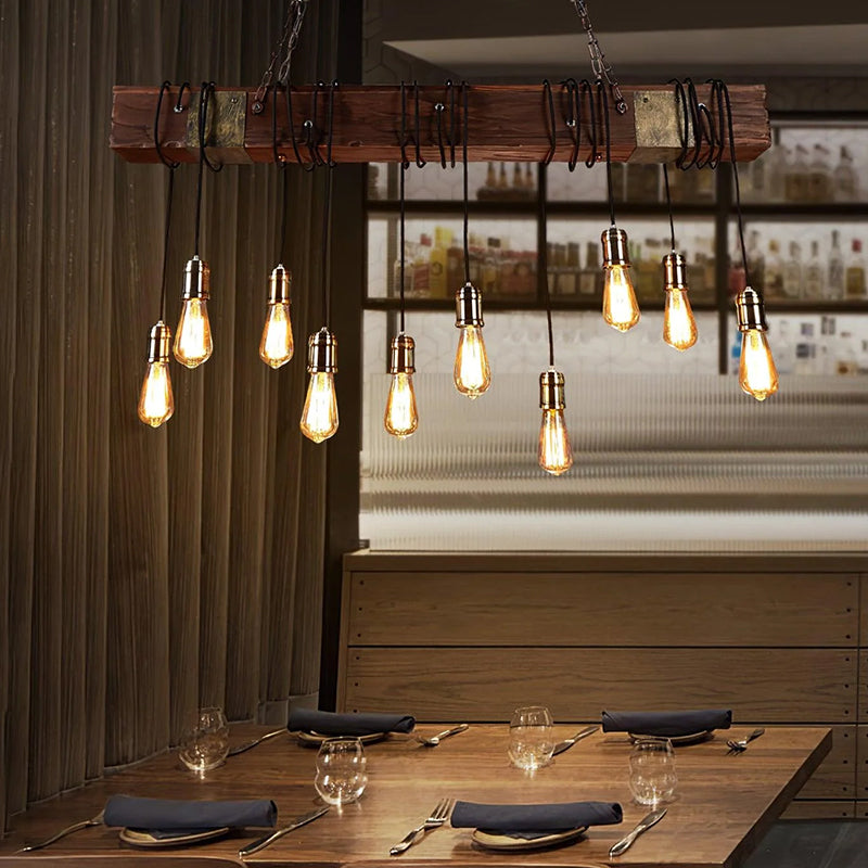 Old Industrial Chandelier - Loonglight