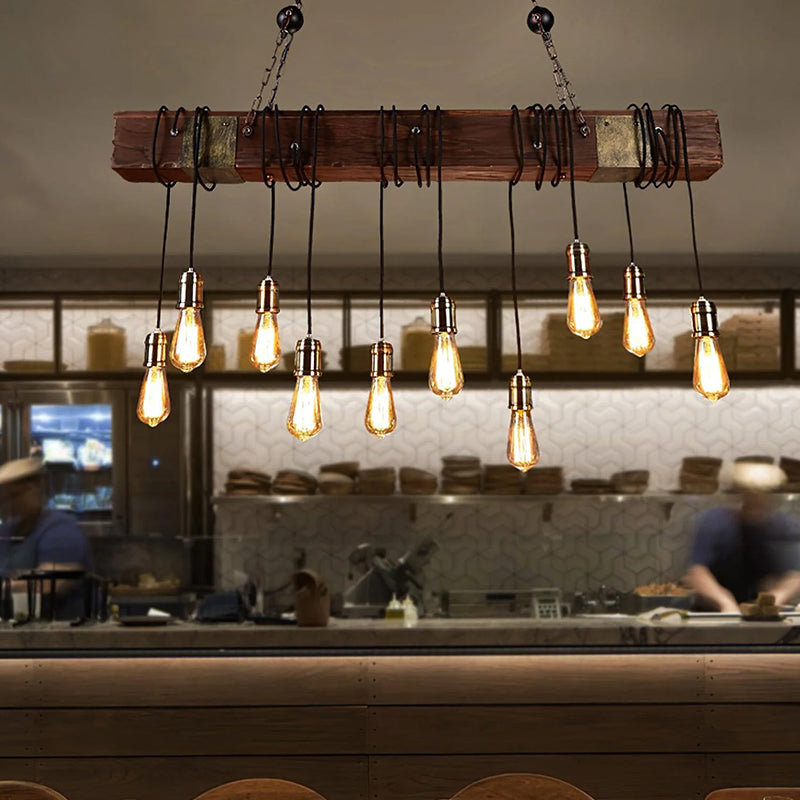 Old Industrial Chandelier - Loonglight