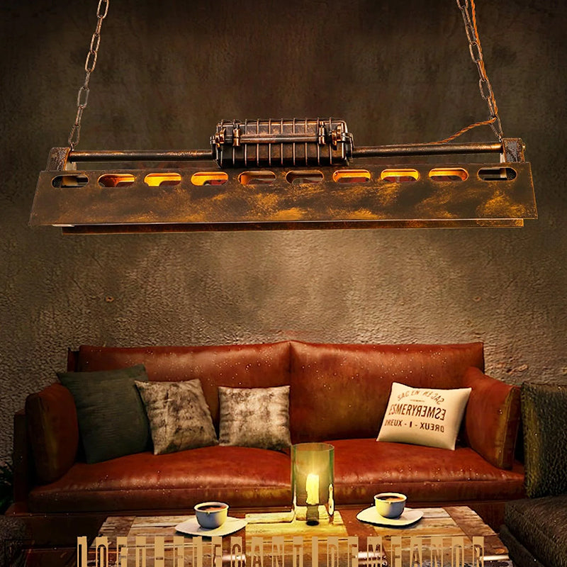 Old Industrial Chandelier - Loonglight