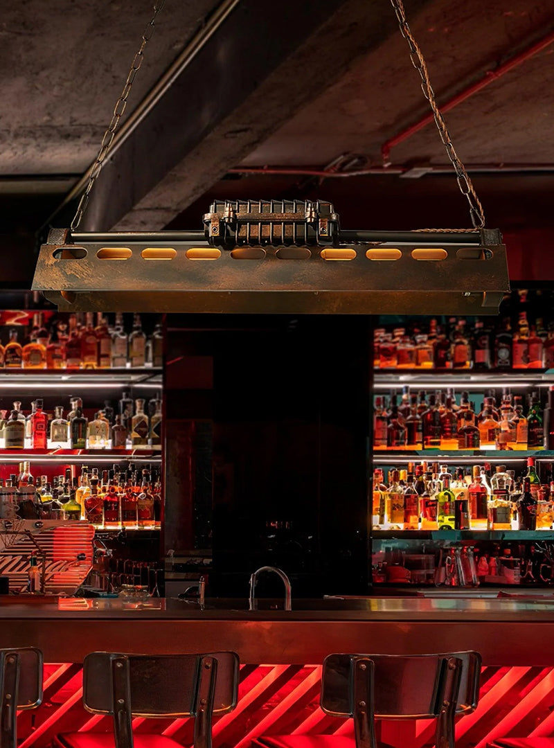 Old Industrial Chandelier - Loonglight