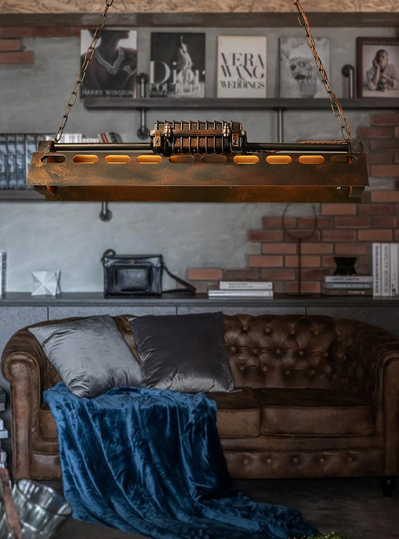 Old Industrial Chandelier - Loonglight