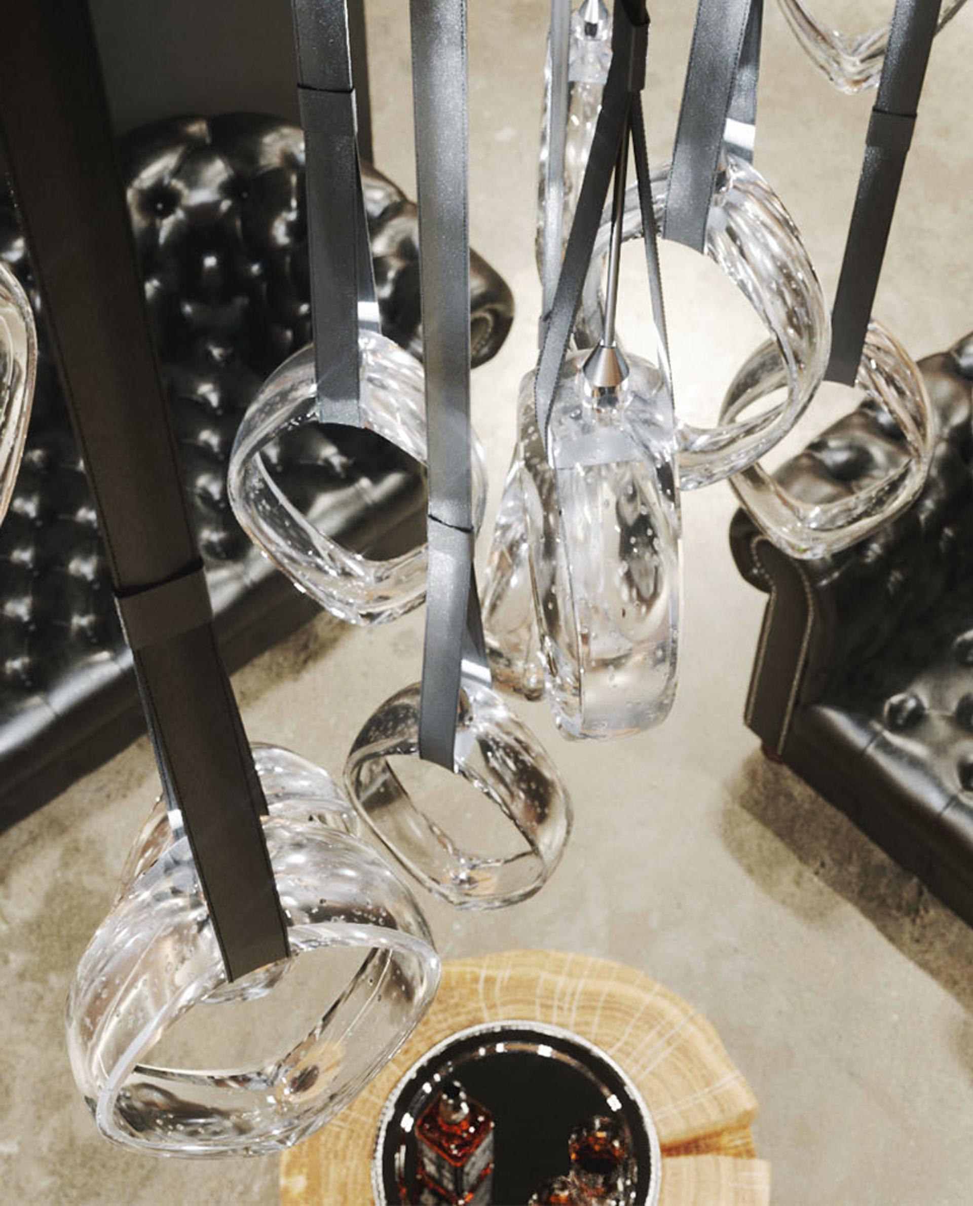 Origin Glass Leaf Chandelier - Loonglight