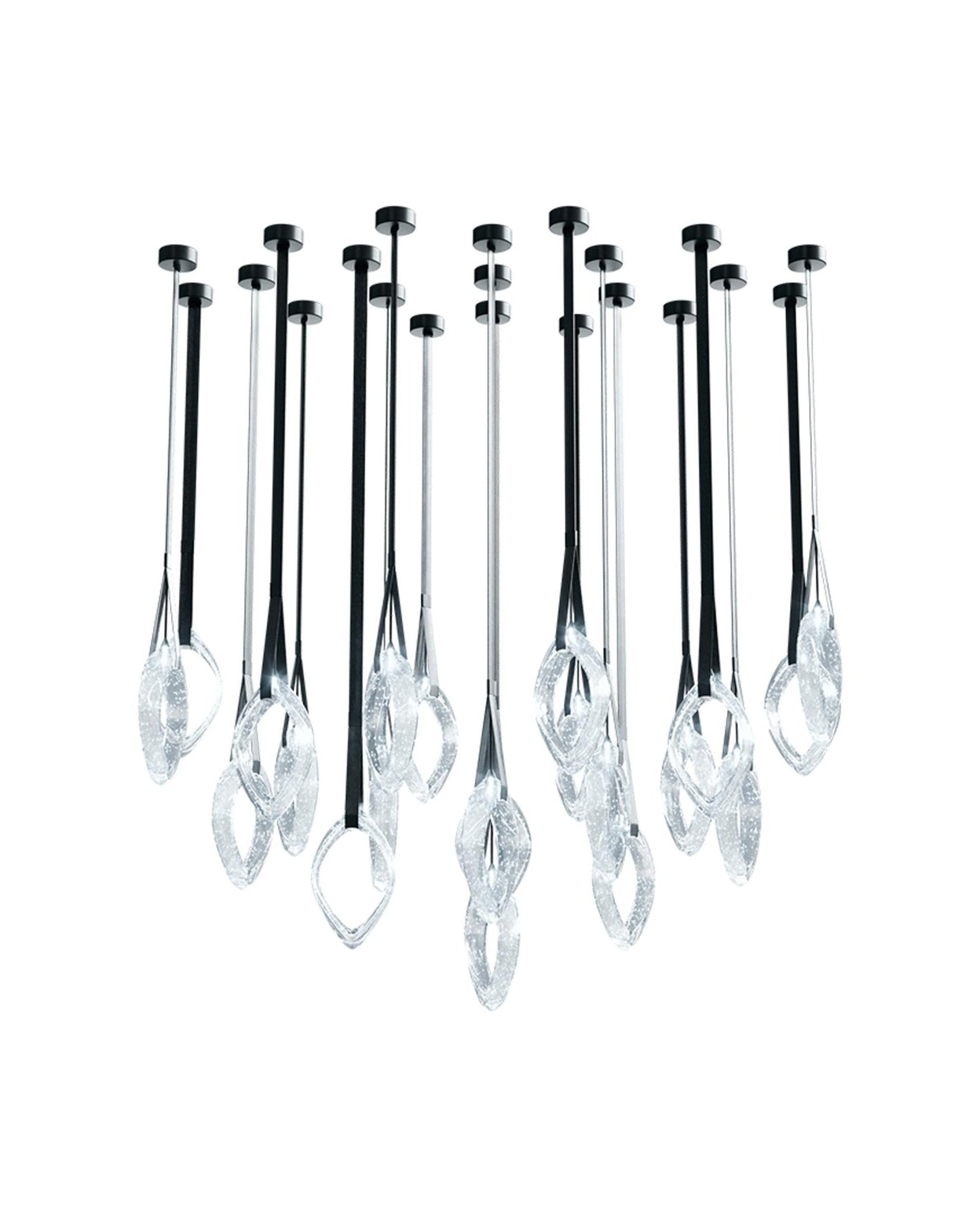 Origin Glass Leaf Chandelier - Loonglight