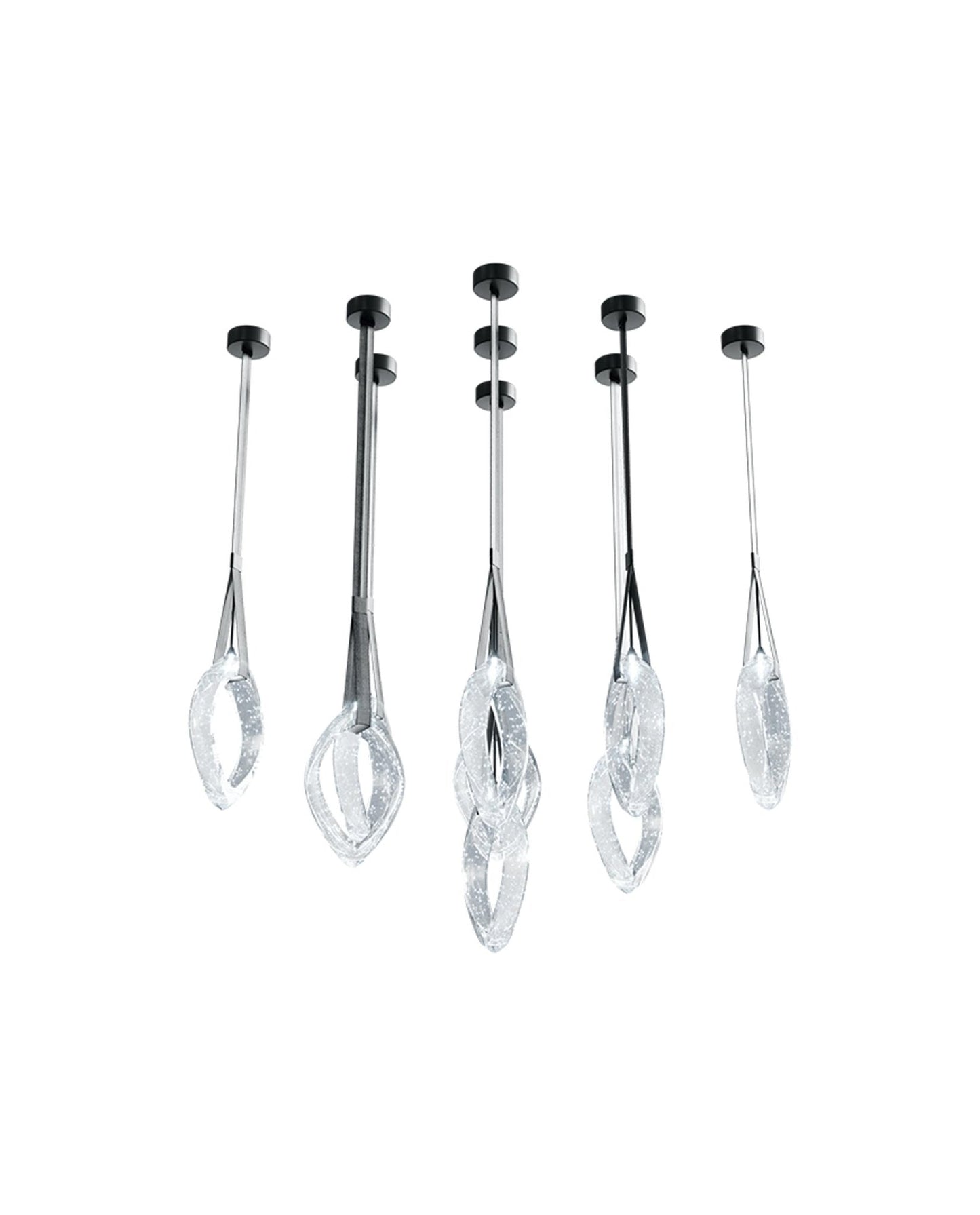 Origin Glass Leaf Chandelier - Loonglight