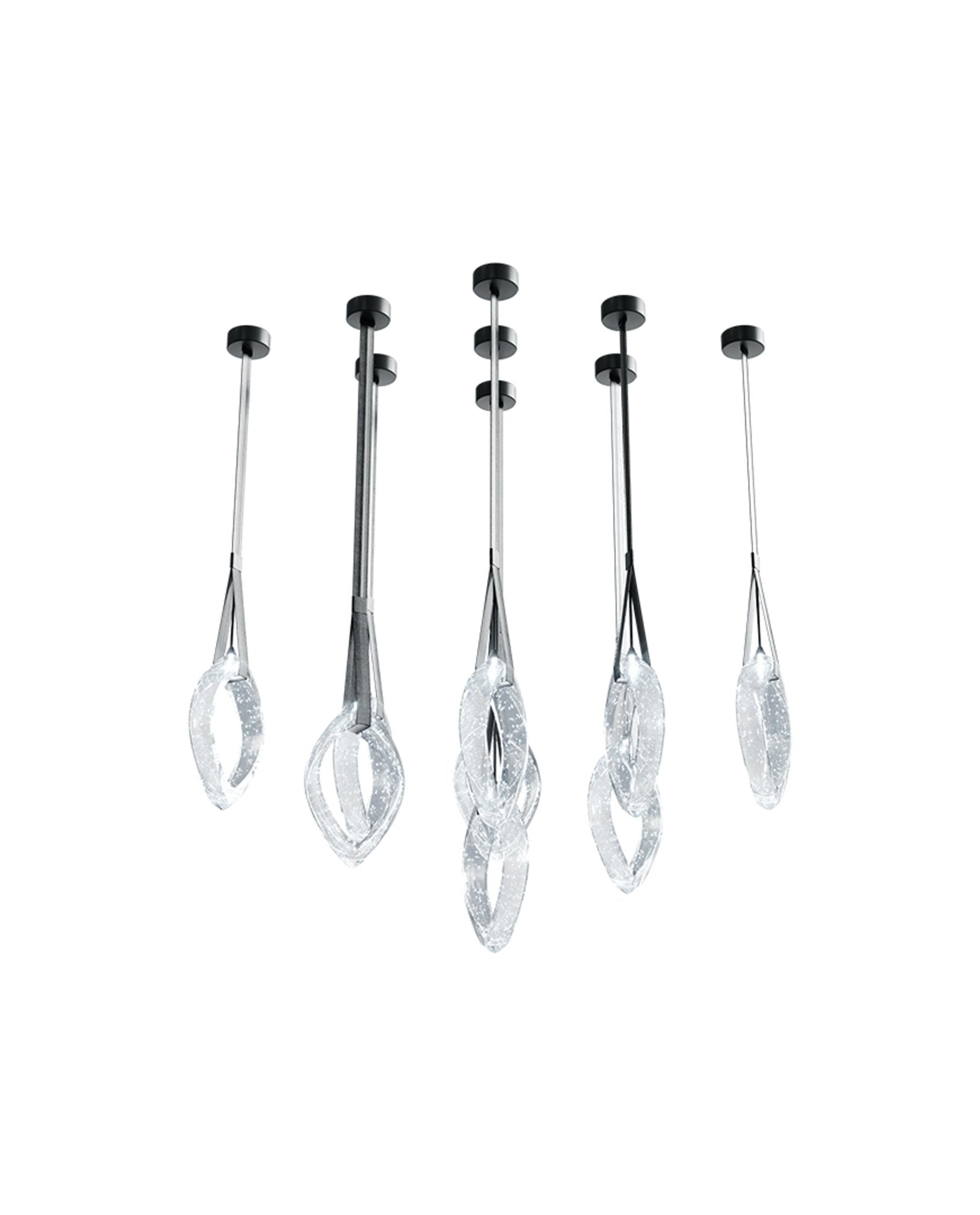 Origin Glass Leaf Chandelier - Loonglight