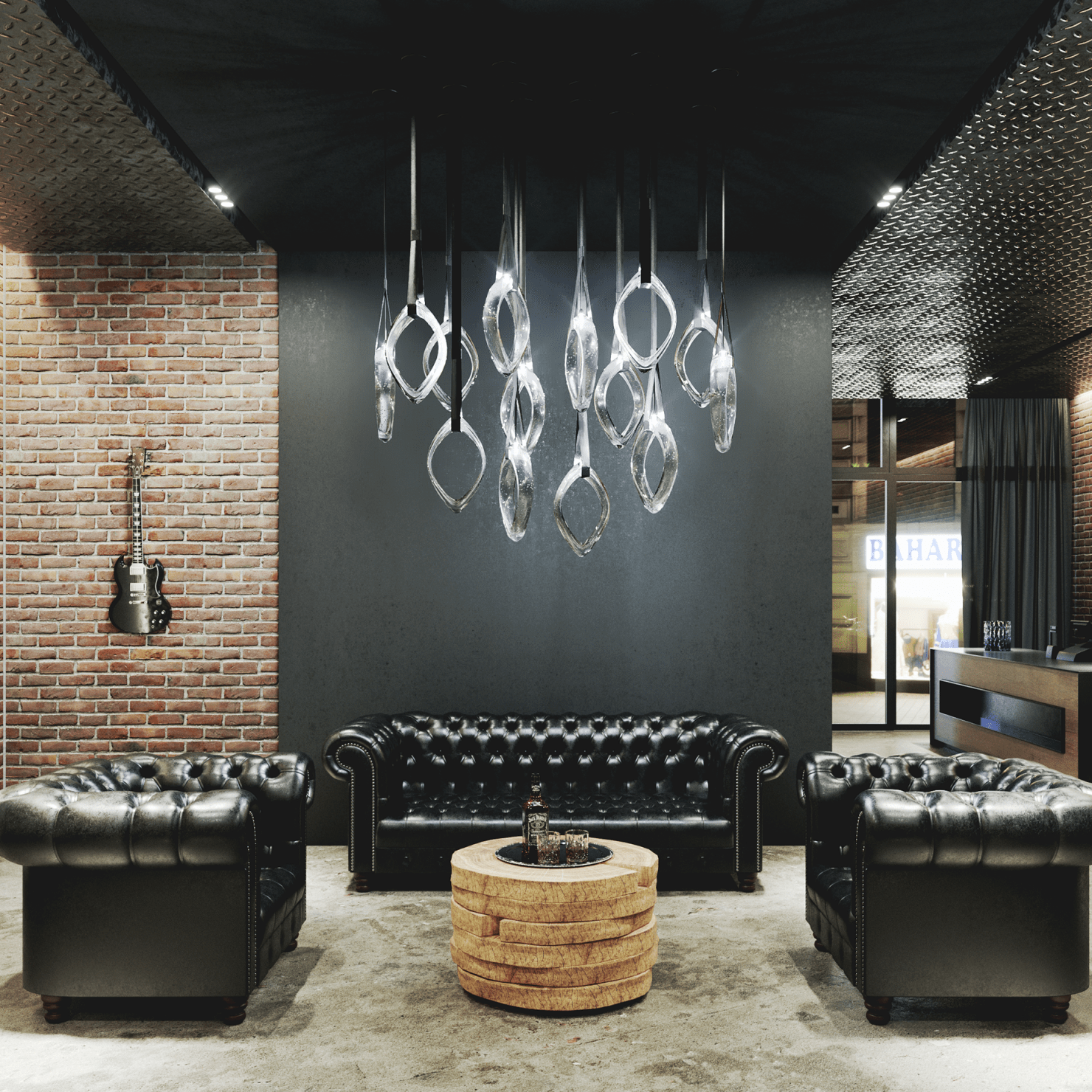 Origin Glass Leaf Chandelier - Loonglight