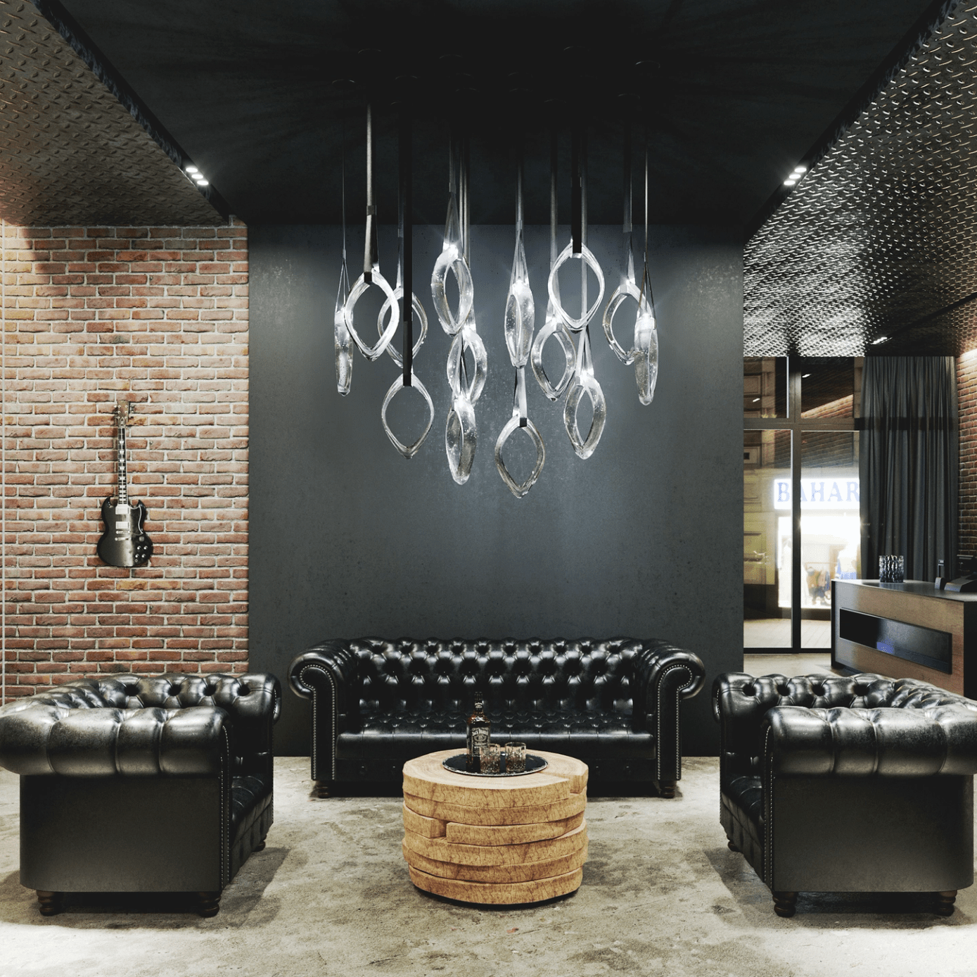 Origin Glass Leaf Chandelier - Loonglight