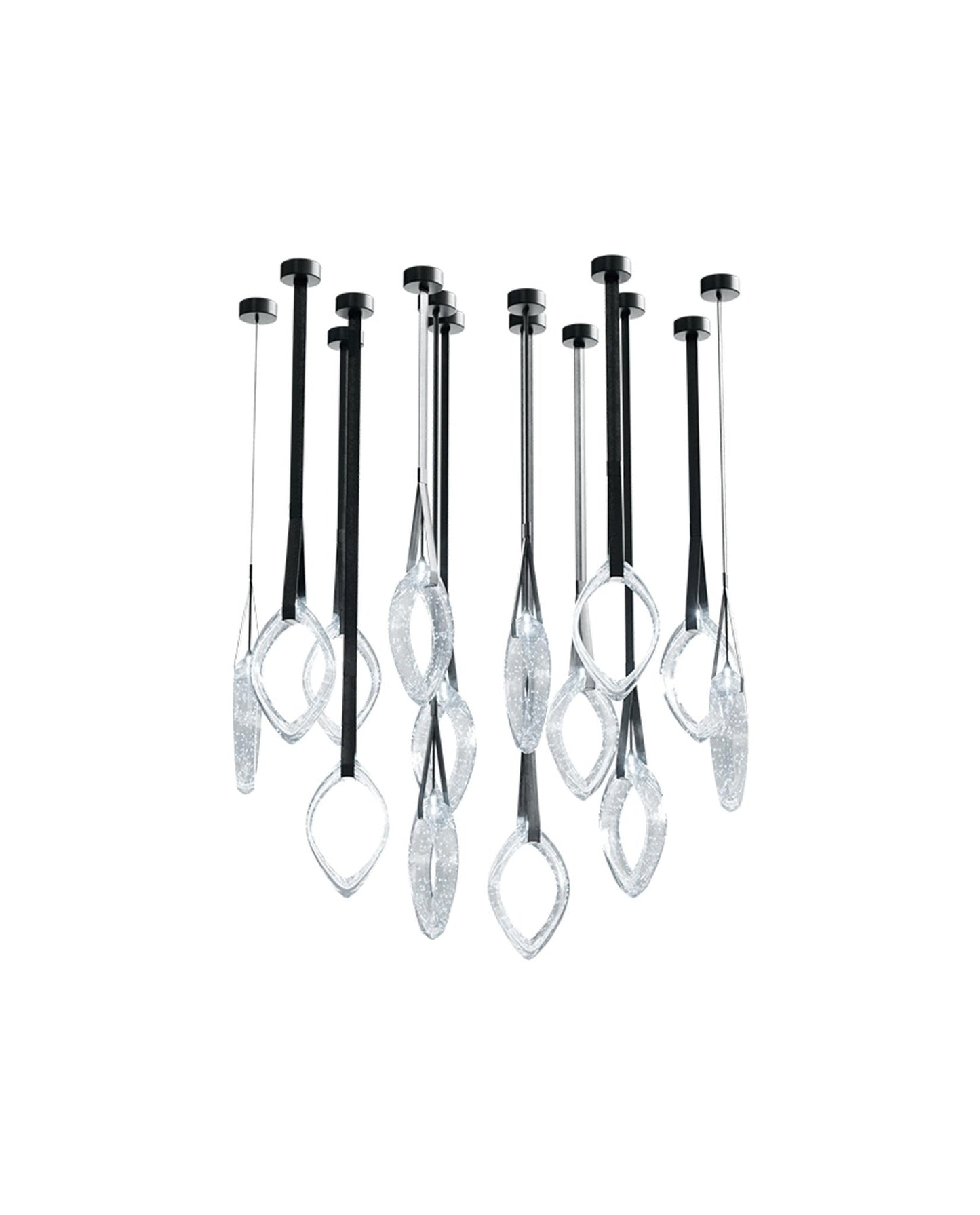 Origin Glass Leaf Chandelier - Loonglight