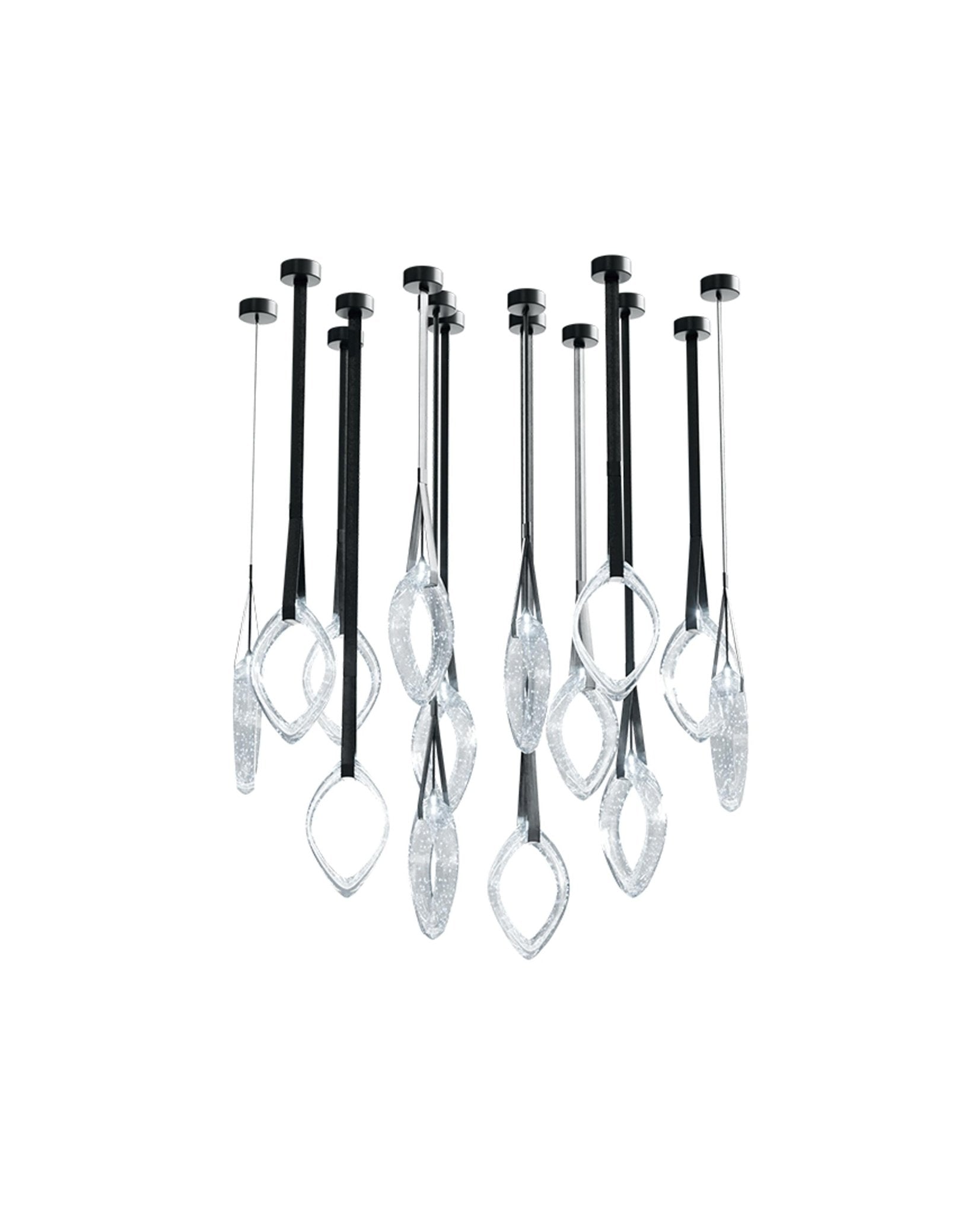 Origin Glass Leaf Chandelier - Loonglight