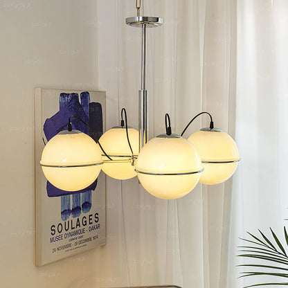Orion Milk Glass Bulb Chandelier - Loonglight