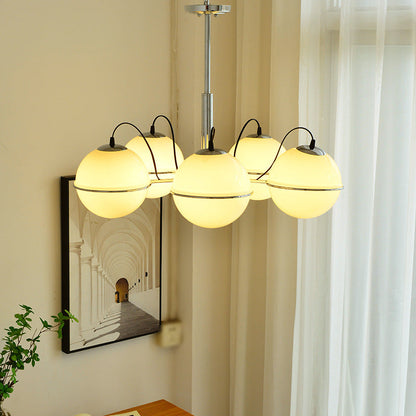 Orion Milk Glass Bulb Chandelier - Loonglight