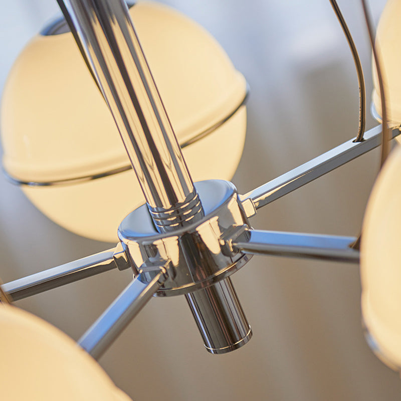 Orion Milk Glass Bulb Chandelier - Loonglight