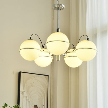 Orion Milk Glass Bulb Chandelier - Loonglight