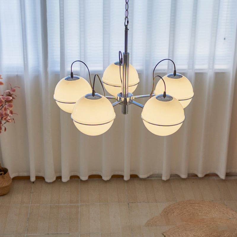 Orion Milk Glass Bulb Chandelier - Loonglight